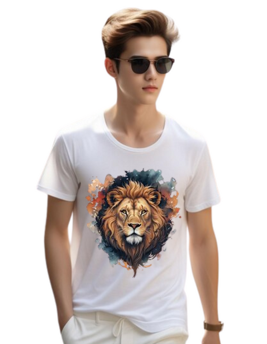 Neaks Men Solid Round Neck Graphic Printed Pure Cotton Slim Fit T shirt(shipping Free)