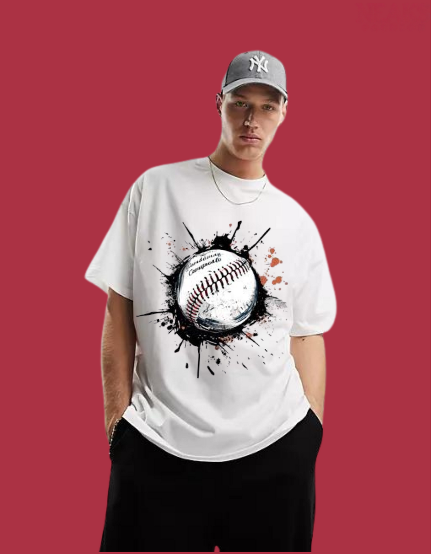 Neaks Graphic Print OverSize T-Shirt(Shipping Free)