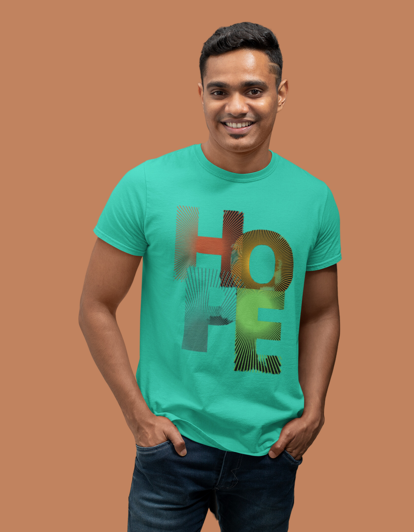 Neaks Men Mint Green Round Neck Graphic Print Pure Cotton Slim Fit T-shirt(Shipping Free)